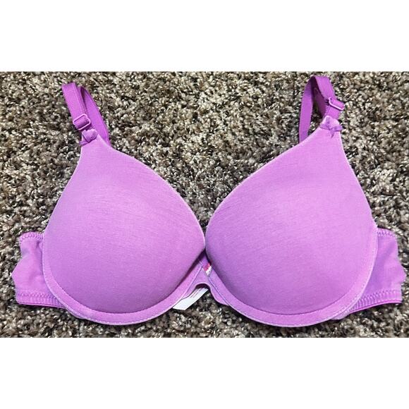 Victoria Secret Pink Convertible Push Up Bra Purple 34B - Picture 1 of 6
